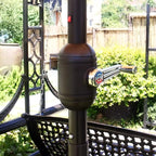 Sunnyglade 9Ft Patio Umbrella Outdoor Table Umbrella with 8 Sturdy Ribs (Navy Blue)