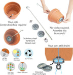 Two Pack, All-New Pot Hanging Kits + Accessories, Indoor/Outdoor, Build Vertical Gardens, Hang Individual Planters