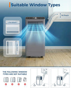 garveehome 8000btus portable air conditioners with remote control,350, package contents