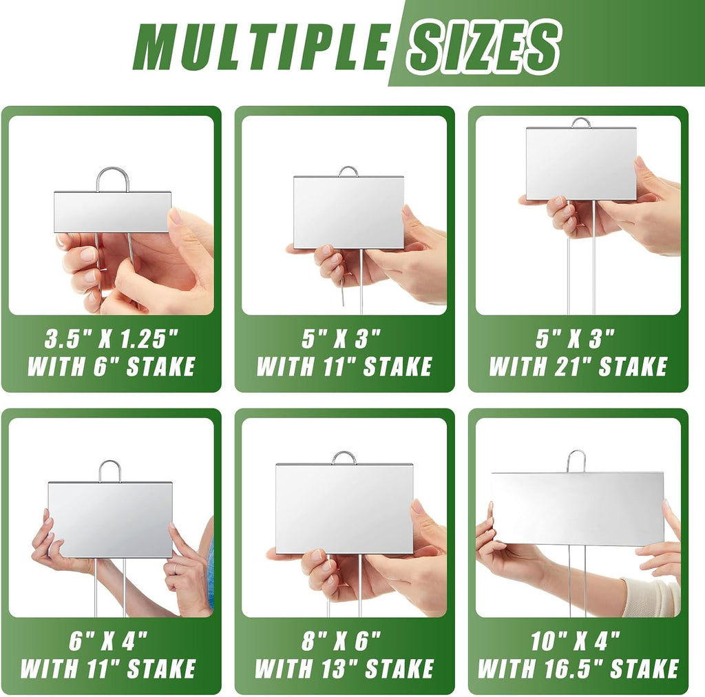landhoow 12 pcs large plant marker, 10'' x, close-up detail