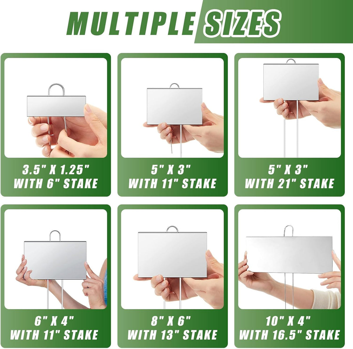 landhoow 12 pcs large plant marker, 10'' x, close-up detail