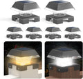 solar post cap lights outdoor, adjustable base fits, main product view