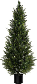 vitalismo 5ft uv-resistant artificial cedar tree for front, main product view