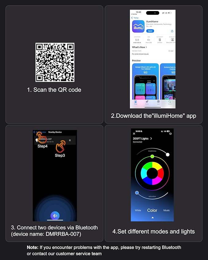 Fussion Permanent Outdoor Lights for House, 150ft RGB Halloween House Lights Outdoor with APP Remote Control, IP67 Waterproof Smart Eternity Eaves Lighting for Christmas, Holiday, Party, Daily