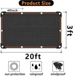 Shade Cloth - 70-90% Sunblock Net for Garden Patio,Shade Sails for Plants Greenhouse Outdoor Pergola Lawn Swimming Sun Shade Cloths for Kennel Chicken Coop Easier to Hang Shade Net Cover…