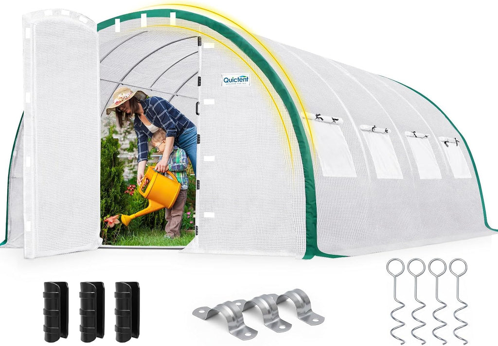 quictent 20x10x6.6ft tunnel greenhouse for outdoors with 2, main product view