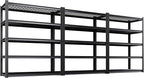 Set of 3 Garage Shelving-3000 lbs 5 Tier Storage Shelves,Adjustable Heavy Duty Metal Shelving Unit and Storage Large Wire Rack,Utility Steel Shelf for Warehouse Industrial Pantry Basement -78"x46"x20"