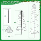 Trellis for Climbing Plants Outdoor, 73inch Tall Plants Trellis Support Metal Garden Trellis for Vegetables Flowers Plants Vine Support
