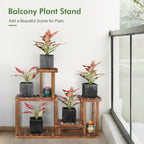 plant stand for multiple plants indoor outdoor flower showing dimensions