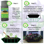 30 Inch Trough Coco Liner Replacement – Reusable Fabric Hayrack Window Box Liner, Heavy Duty 3+ Seasons, Bird Proof, Made in USA (2-Pack)
