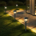 Greluna Solar Lights Outdoor, 6 Pack Waterproof Auto On/Off Solar Pathway Lights for Garden, Landscape, Path, Yard, Patio, Driveway, Walkway Decor