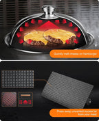 Griddle Accessories Kit for Blackstone with Dome and Burger Press | Includes a 12.5 inch 304 stainless steel dome and rectangular cast iron press for burgers, bacon, steaks, and vegetables.