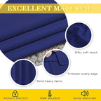 NICETOWN Sliding Glass Door Curtain Panel, Home Decoration Privacy & Noise Reducing Room Divider for Shared Apartment (Navy Blue, 80 inches x 84 inches)