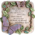 Evergreen Those We Love Don't Go Away Garden Memorial Stone | Outdoor Safe | 10-Inch | Remembrance Gift | Décor for Homes, Lawn and Garden