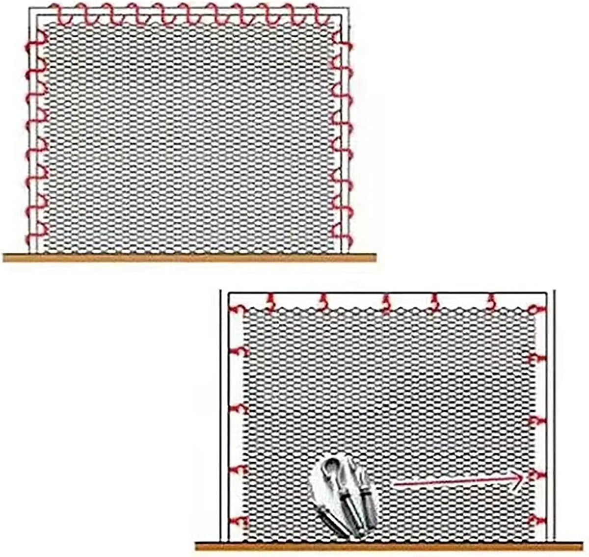 3.3x6.6ft stainless steel wire rope cable mesh netting, package contents