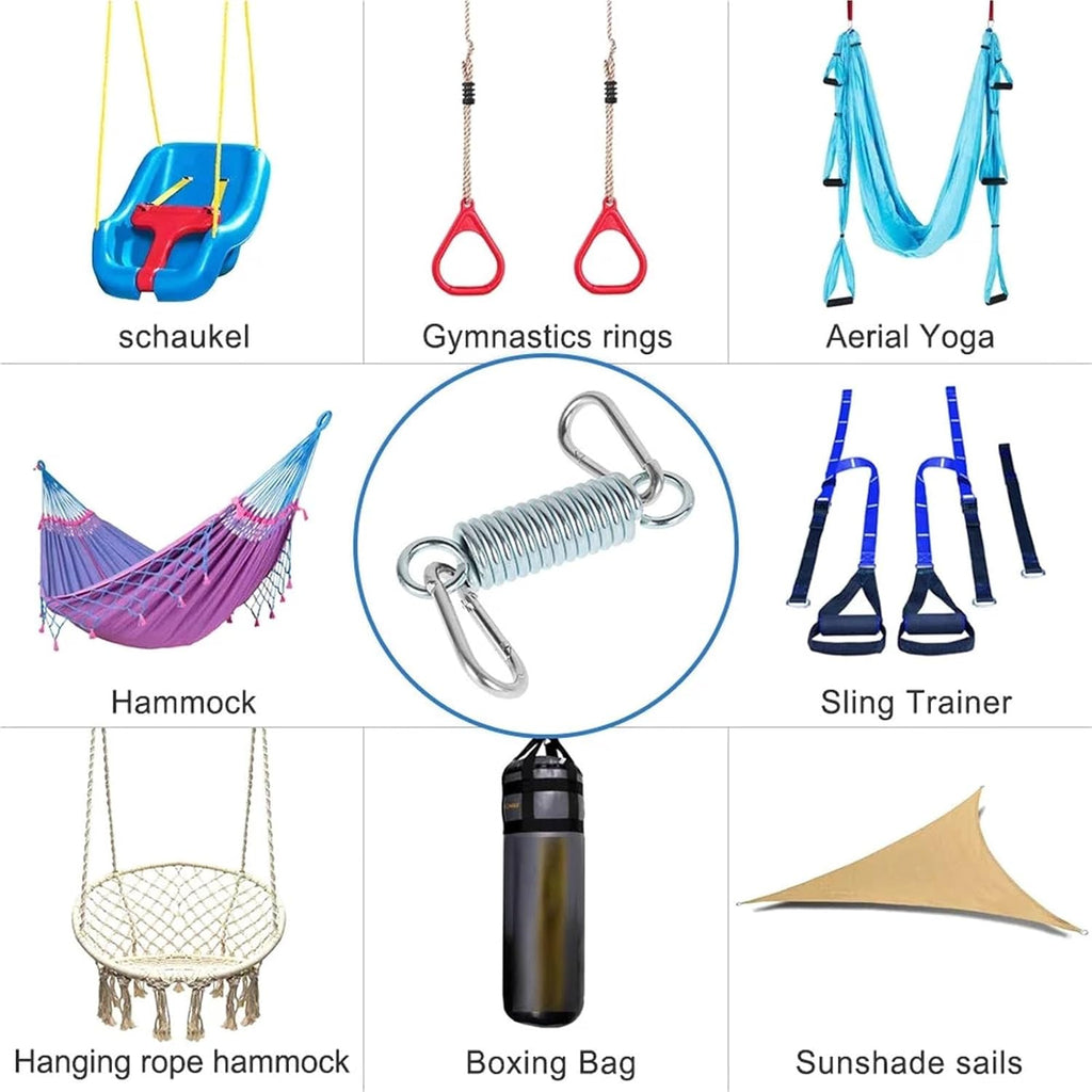 Hammock Chair Spring Hanging Chair Lounger Swing Spring Hammock Hangers Suspension Hook Steel Heavy Duty For Chairs