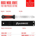 Insulating Knife, Lightweight sod knife - 7.87 stainless steel blade, suitable for outdoor gardening and cutting insulating materials