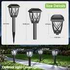 Solar Pathway Lights Outdoor 10 Pack, Cool White 6000K Solar Lights | Auto On/Off Waterproof Energy Saving Outside Landscape Lights for Walkway, Yard, Garden & Driveway