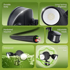 Philips 44W 4200 lm LED Security Light Outdoor w/PIR Motion Sensor, 5000K Daylight Flood Light, Waterproof, Dusk to Dawn, 2 Heads, 4 Modes