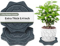 BXI Felt Plant Saucer Mat - 3 Pcs 8 Inch Water Absorbent Planter Coaster, 0.4 Inch Thick Flower Pot Saucer Pad, Planting Drip Tray for Indoors, Fabric Protective Plate for Tabletop and Floor Surface