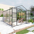 10x12 ft greenhouse, walk-in heavy duty polycarbonate outdoor, main product view