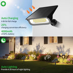 Lightonight Solar Spot Lights Outdoor 4 Pack | 3 Color Temperatures, Remote Control Landscape Spotlights for Tree, Garden, Pathway, House, Yard, Driveway