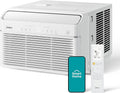 midea 8,000 btu smart inverter air conditioner window, main product view