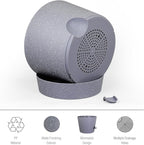 12 inch Large Self Watering Pots for Indoor Outdoor Plants, Plant Pots with Mesh Drainage Holes for Garden House Plants, Plastic Planters with Reservoir for Flower, Speckled Grey