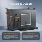 alecoil 50,000 btu hydronic hanging unit heater with, side view