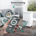 zafro smart inverter portable air conditioners, 14000 btu, close-up detail