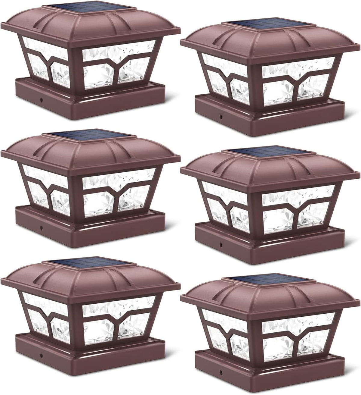 siedinlar solar post cap lights outdoor 2 modes, main product view