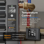alecoil 50,000 btu hydronic hanging unit heater with, close-up detail