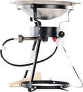 King Kooker 24WCA 24" Bolt Together Portable Outdoor Sauté Cooker w/Steel Wok, Silver, large