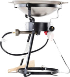 King Kooker 24WCA 24" Bolt Together Portable Outdoor Sauté Cooker w/Steel Wok, Silver, large