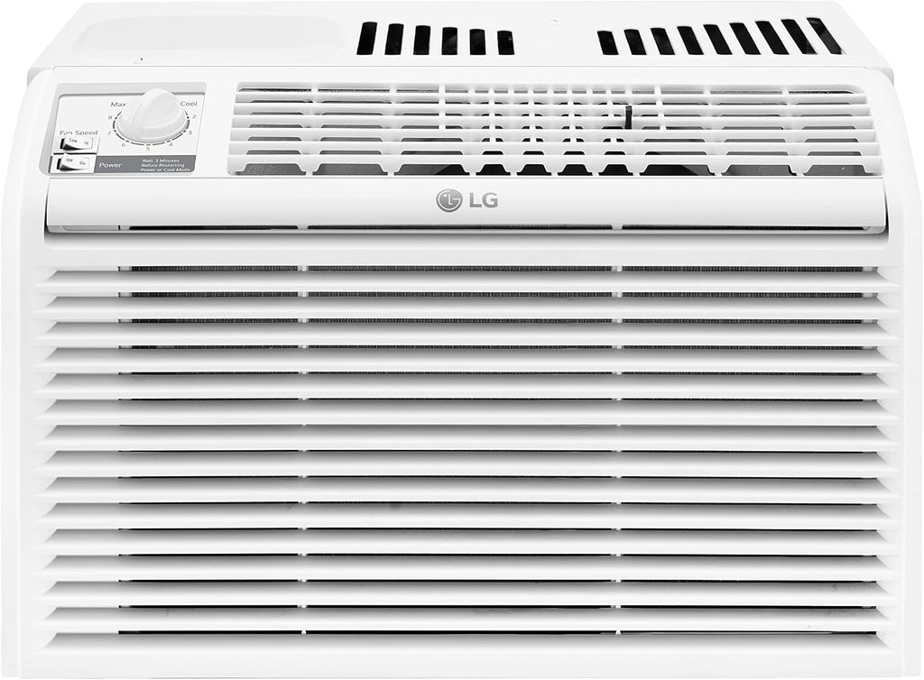 lg 5000 btu window air conditioners [2023 new] shown in use
