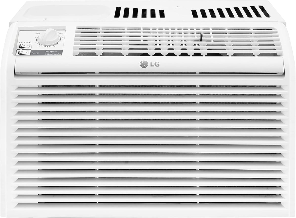 lg 5000 btu window air conditioners [2023 new] shown in use