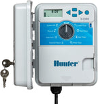 Hunter X-Core 6 Zone Sprinkler Timer, Indoor/Outdoor Sprinkler Controller | 6 station irrigation controller with seasonal adjustment, memory backup, manual controls, and no WiFi needed