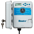 Hunter X-Core 4 Zone Sprinkler Timer, Indoor/Outdoor Sprinkler Controller | 4 station irrigation controller with seasonal adjustment, memory backup, manual controls, and no WiFi needed