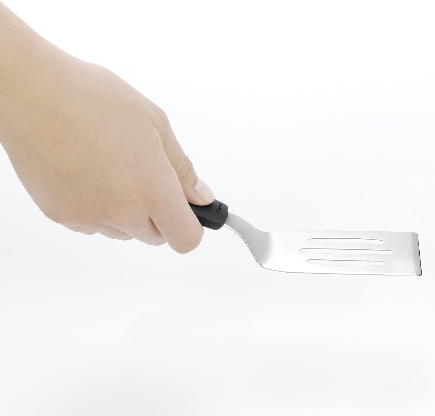 OXO Good Grips Stainless Steel Cut and Serve Turner (Black) and Scraper & Chopper