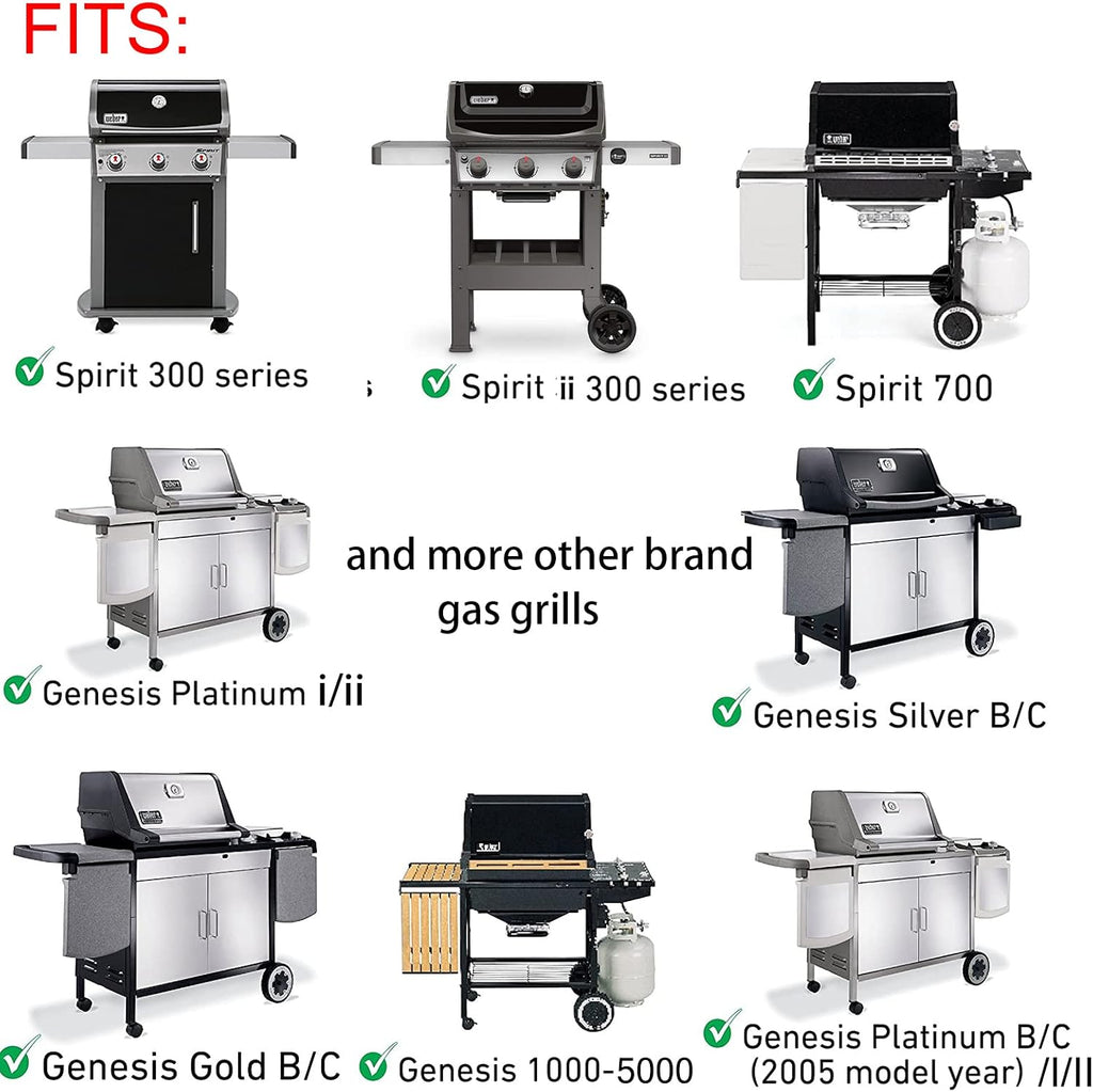Reversible 7598 Replacement Parts for Weber Grill Griddle Spirit 300 Series Spirit E-310 E-315 E-320 E-330 S-310 S-315 Spirit ii E310, Weber Genesis Cast Iron Griddle Fits Other Brand Grills 1 Pack