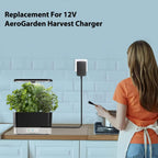 12V AC/DC Adapter Compatible with AeroGarden Harvest Elite Slim 360 100690-BLK 100691 100692-BLK 100693-PPL 100694-BLK 100695-PPL Indoor Garden LED Grow Light Power Supply