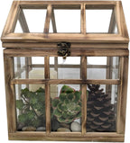 orchid & ivy large rustic wood & glass, main product view