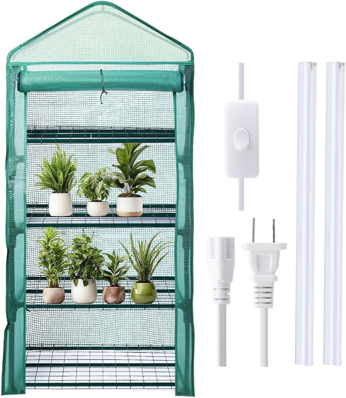 baquler 4 tier mini greenhouse indoor outdoor with, main product view