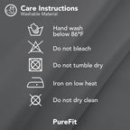 PureFit Outdoor Curtains for Patio Waterproof Weatherproof, UV Resistant Outside Curtains for Gazebo, Front Porch, Pergola, Sun Blocking Privacy Curtain, 120W x 108L inch, 1 Panel, Gray