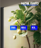 Barrina T1S Vertical Grow Light, 65W Full Spectrum, 5FT-5.6FT Height, Black | Mechanical Timer, High PPFD Grow Lights for Indoor Plants, Standing Side Lighting to Stand, Tall Plants, Foot Switch, Black