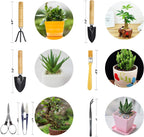 Bonsai Tool Set 8 PCS-Mini Gardening Tools Kit for Indoor Outdoor Plant | Perfect for garden enthusiasts Compact and easy to use