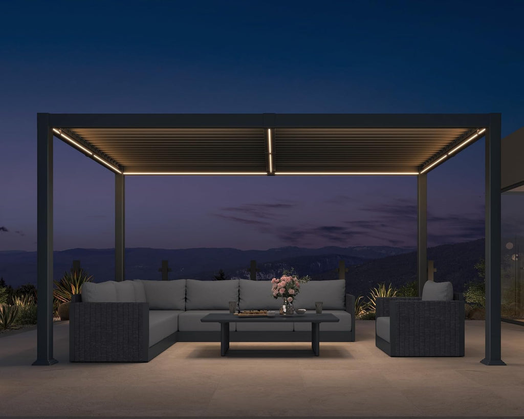 purple leaf 92ks outdoor pergola 8' x 14', main product view