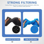 4 Sets Replacement Pond Filter Pads for Outdoor Ponds - Coarse and Fine Pond Filter Media for Pond 871980305528 Compatible with 52231 and 52229 Filter Box, Sponge Filters Replacement for Fish Ponds