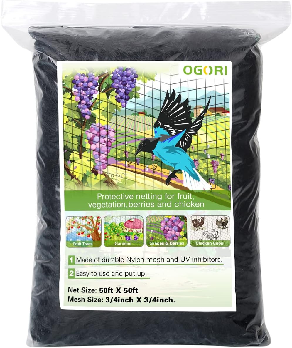 ogori 50' x 50' bird netting heavy duty, main product view