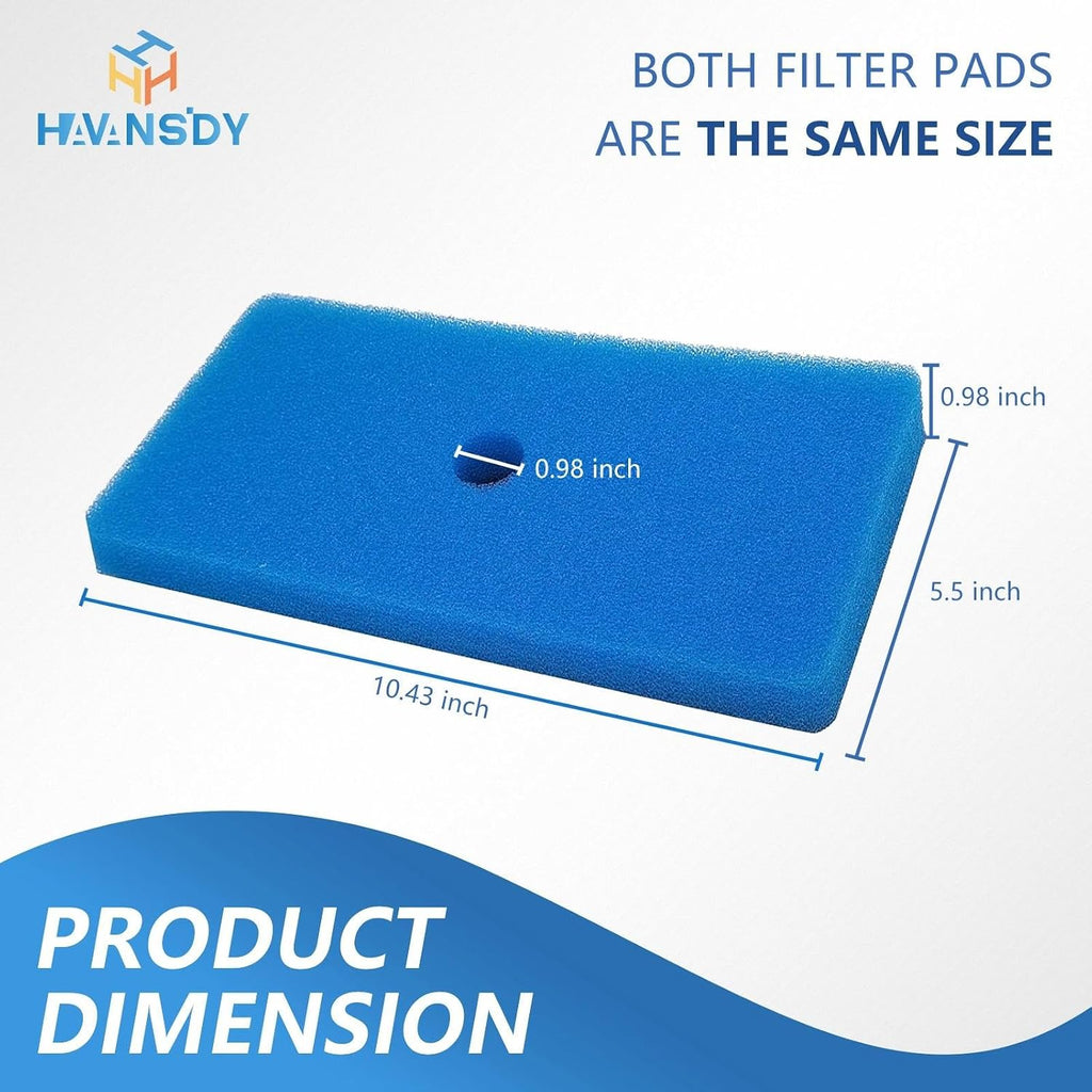 4 Sets Replacement Pond Filter Pads for Outdoor Ponds - Coarse and Fine Pond Filter Media for Pond 871980305528 Compatible with 52231 and 52229 Filter Box, Sponge Filters Replacement for Fish Ponds